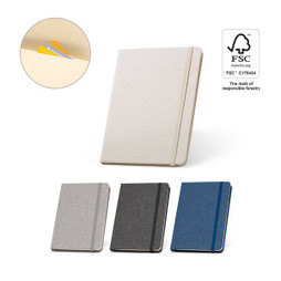 hi!dea 93276 - A5 Notizbuch aus recyceltem Polyester (100% rPET) mit linierten Blättern