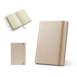 hi!dea 93286 - A5-Notizbuch mit festem Einband, hergestellt aus Zuckerrohrpapier (80 % zuckerrohr) mit linierten Seiten
