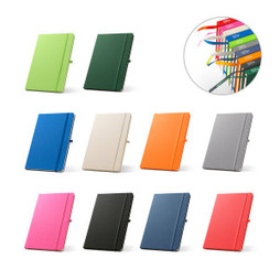 hi!dea 93297 - A5 Notizbuch aus recyceltem Polyester (100% rPET) mit linierten Seiten