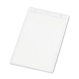 hi!dea 93359 - Bolsa para crachá identificador vertical em PVC