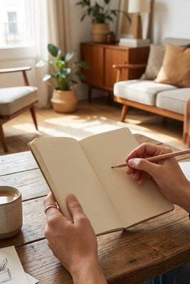 B7 notepad with plain sheets - Egotier 93461