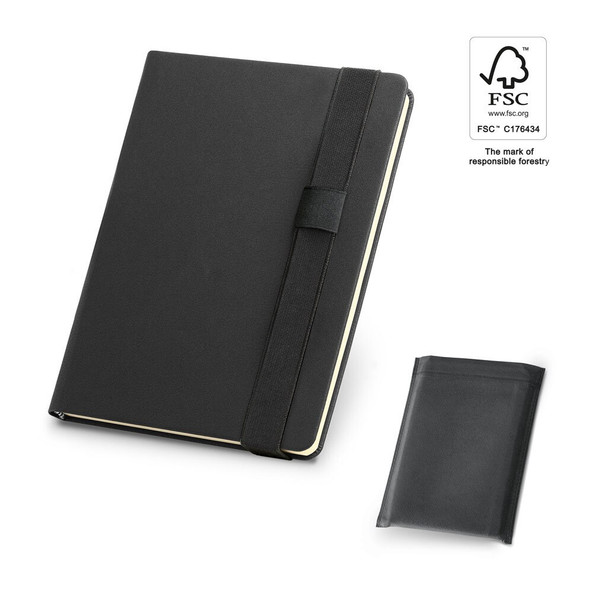 hi!dea 93789 - A5 notepad in PU with smooth ivory-colored sheets