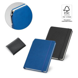 hi!dea 93799 - A5 Notizbuch aus PU mit linierten Blättern, aus FSC™-zertifiziertem Material und anderen kontrollierten Materialien hergestellt