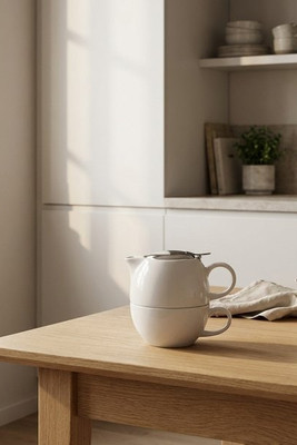 Set à thé 2 en 1 en porcelaine - Egotier 93805