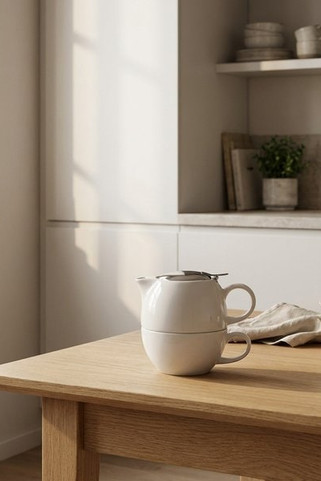 Porcelain tea set 2 in 1 - Egotier 93805