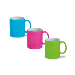 hi!dea 93886 - Caneca em cerâmica com acabamento neon 350 mL