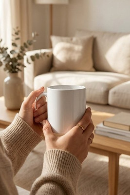 Ceramic mug ideal for sublimation 350 mL - Egotier 93990