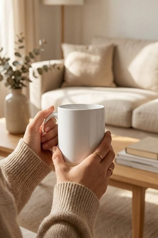 Ceramic mug ideal for sublimation 350 mL - Egotier 93990