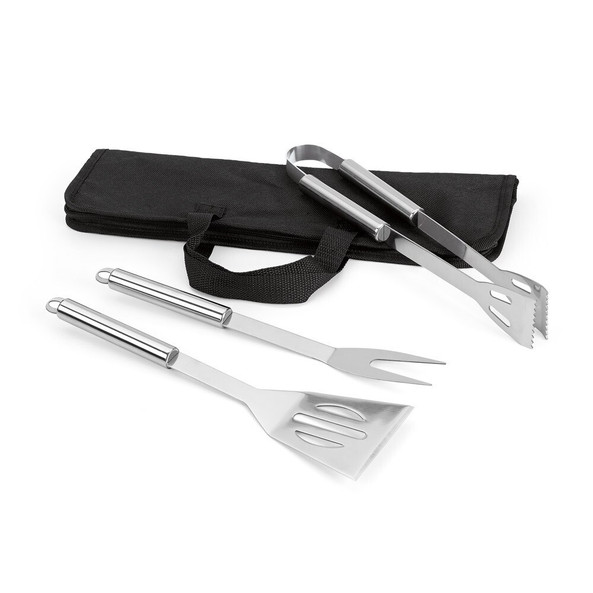 hi!dea 93998 - Barbecue set with 3 stainless steel pieces