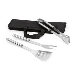 hi!dea 93998 - Barbecue set with 3 stainless steel pieces