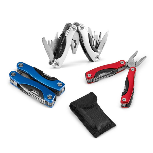 hi!dea 94016 - Folding mini multi-function pliers made of stainless steel and aluminum