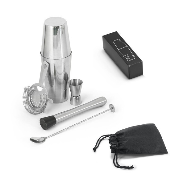 hi!dea 94043 - 6-piece stainless steel cocktail set