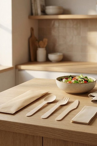 Bestiksæt, Træ - Egotier 94077