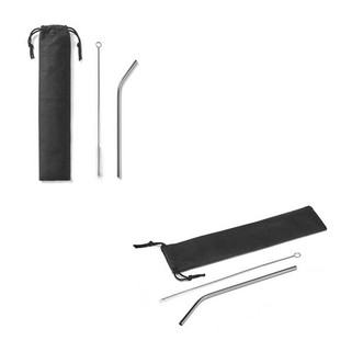 Reusable stainless steel straw - Egotier 94097