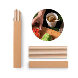 hi!dea 94098 - Set of 10 kraft paper straws