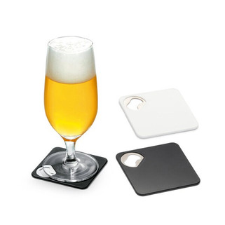 Coaster with bottle opener - Egotier 94116