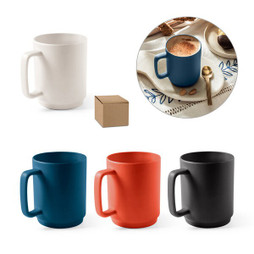 hi!dea 94273 - Caneca em cerâmica com corpo cilindrico 330 mL