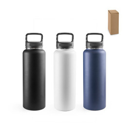 hi!dea 94283 - 90% recycled stainless steel bottle with a large capacity of up to 1200 mL