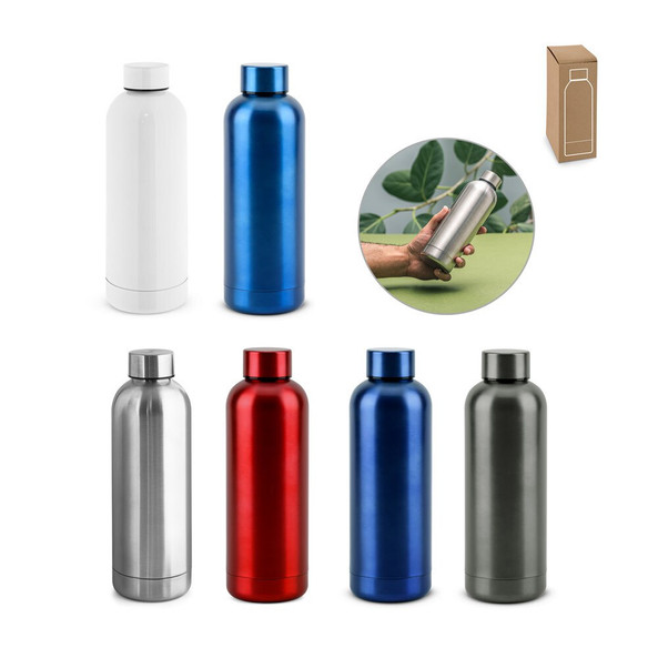 hi!dea 94288 - Flasche aus 90% recyceltem Edelstahl 550 mL