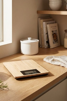 Bamboo digital kitchen scale - Egotier 94312
