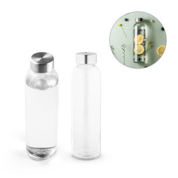 hi!dea 94317 - Lasipullo ja korkki ruostumatonta terästä 500 ml