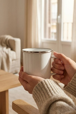 Tasse (350 mL) aus Emaille geeignet für Sublimation - Egotier 94319