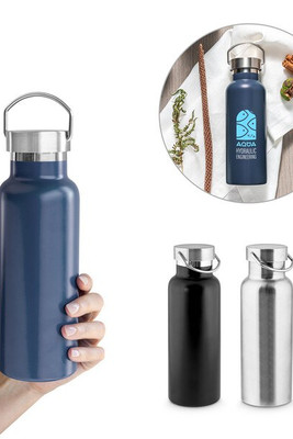 Stainless steel bottle (36% recycled) with vacuum insulation 810 mL - Egotier 94345