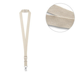 hi!dea 94410 - 100% cotton lanyard with metal carabiner