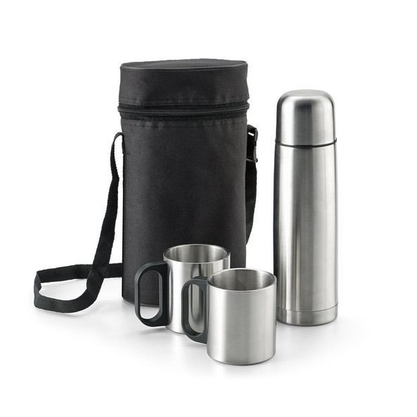 hi!dea 94609 - Stainless steel thermos and mugs set