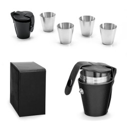 hi!dea 94664 - Set of 4 stainless steel cups 25 mL