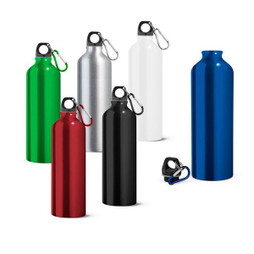 hi!dea 94688 - Aluminium sports bottle with carabiner 800 mL