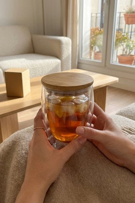 Borosilicate glass travel cup 350 mL - Egotier 94767