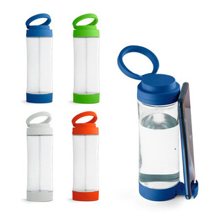 Glass sports bottle with PP cap 390 mL - Egotier 94783