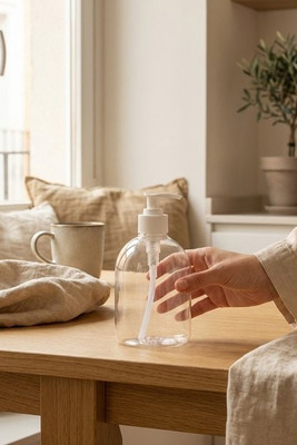 Bottle with dispenser in PE and PP 500 mL - Egotier 94913