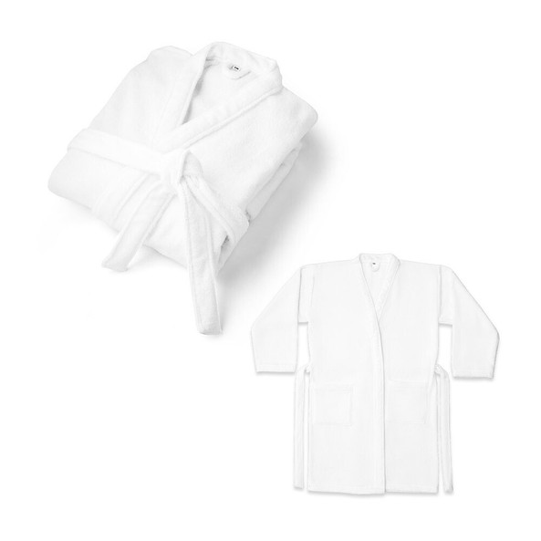 hi!dea 95053 - Cotton (82%) and recycled cotton (18%) bathrobe (350 g/m²)