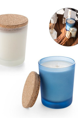 Aromatic Soy candle with cork lid 180 g - Egotier 95075