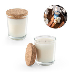 hi!dea 95077 - Aromatic candle in a glass holder with a cork lid 80 g