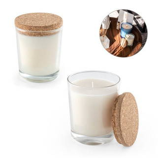 Aromatic candle in a glass cup with a cork lid 180 g - Egotier 95078