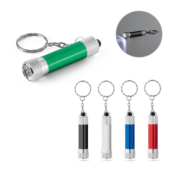 hi!dea 95092 - Aluminium keyring (92% recycled) with 3-light LED torch