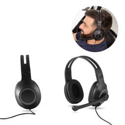 hi!dea 97088 - Adjustable headphones with microphone in ABS and PP