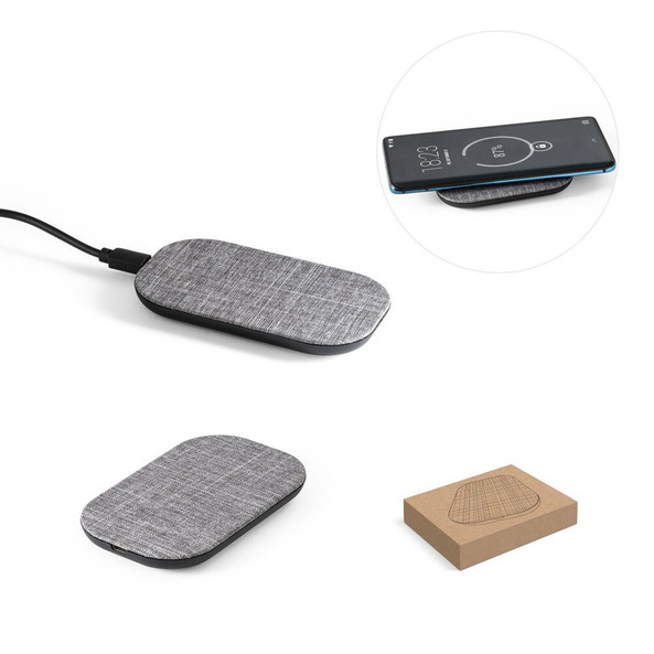 hi!dea 97093 - Superfast 15W wireless charger in recycled PET (100% rPET)