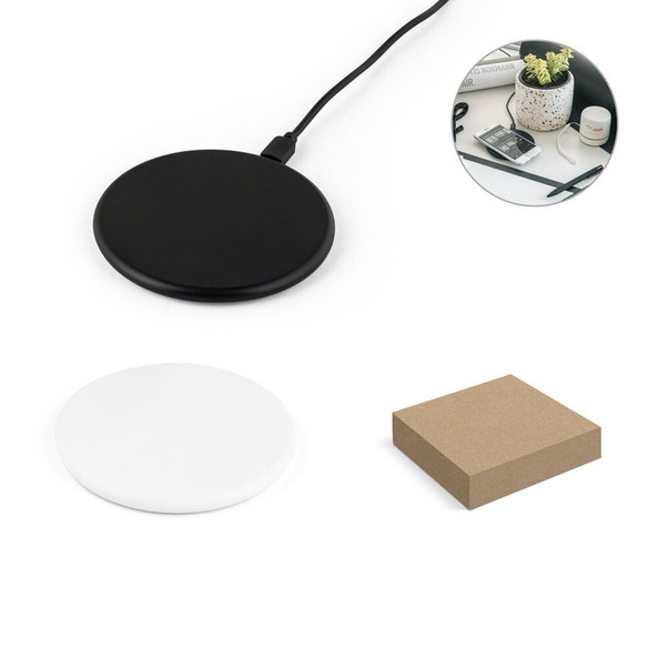 hi!dea 97096 - Superfast 15W wireless charger in recycled ABS (100%r ABS)