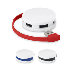 hi!dea 97357 - HUB com cabo e 4 portas USB-A em ABS