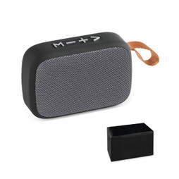 hi!dea 97395 - Coluna de som portátil de 3W com 2h de autonomia em poliéster e ABS