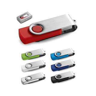 16 GB USB flash drive with metal clip - Egotier 97433