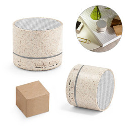 hi!dea 97930 - 3W portable speaker with 4h30m battery life in straw fibre and recycled ABS (100% rABS)
