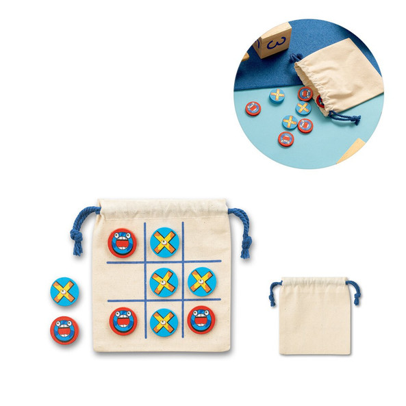 hi!dea 98097 - Classic 10-piece plywood Tic Tac Toe game