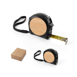 hi!dea 98145 - 5 metre tapemeasure made from recycled ABS (100% rABS) and bamboo