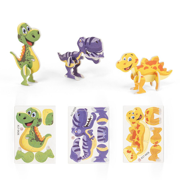 hi!dea 98152 - 3D puzzle in paper and EVA in the shape of a dinosaur