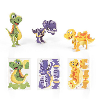 Puzzle 3D z papieru i EVA w kształcie dinozaura - Egotier 98152